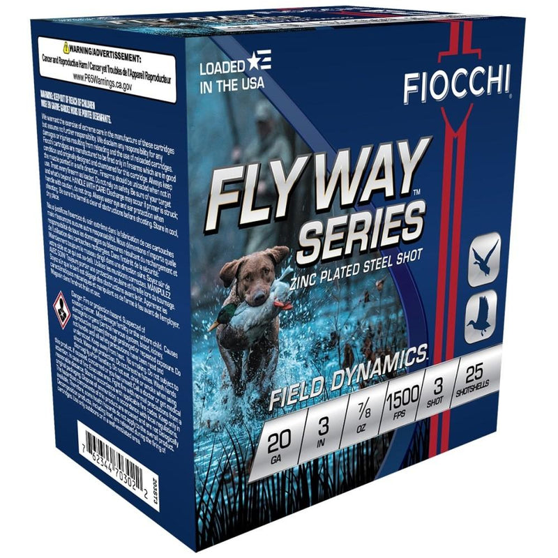 Fiocchi Flyway Steel Shotshells 20 ga 3
