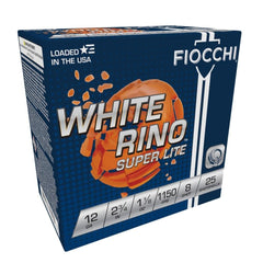 Fiocchi White Rino Super Lite Shotshells 12 ga 2-3/4