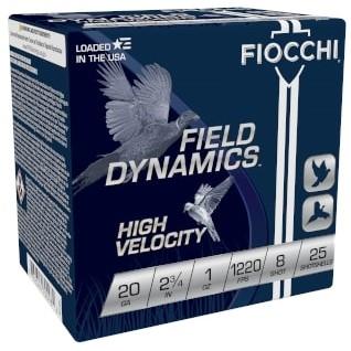 Fiocchi High Velocity Shotshells 20ga 2-3/4