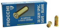 FIOCCHI 38 CAL RIMMED REVOLVER BLANKS 50RD