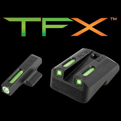 Truglo TFX Tritium/Fiber-Optic Day/Night Sights Fits Novak LoMount cut .270 Front / .450 Rear (1911 5