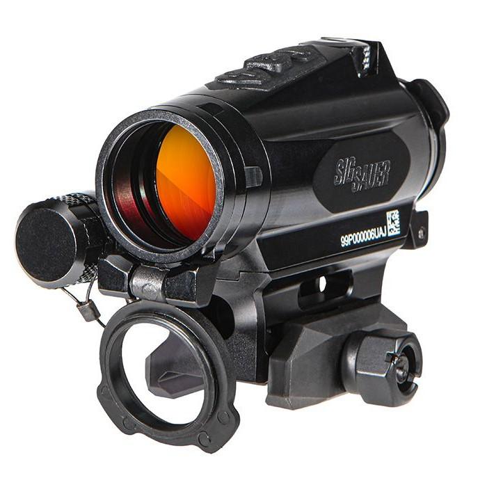Sig Sauer Romeo 4XT-Pro Red Dot Sight 1x20mm 2 MOA Ballistic Circle Dot 0.5 MOA Adj Hex Bolt MO - Black