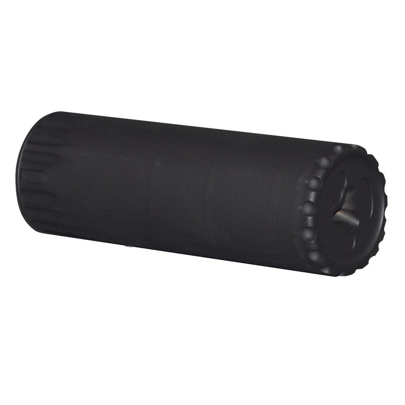 YHM Turbo K-RB 5.56mm QD Suppressor with Muzzle Brake 5.56mm Stainless Steel/Cobalt 6 Black 1/2x28