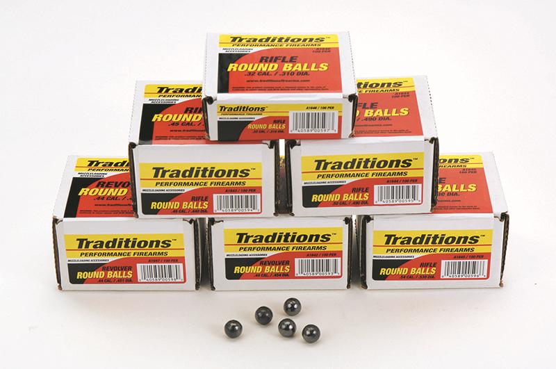 Traditions Muzzleloader Revolver Round Ball - Bulk Pack .44 cal 451
