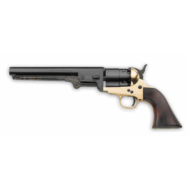 Pietta 1851 Navy Brass Frame Walnut Grips - .44 cal 7-1/2