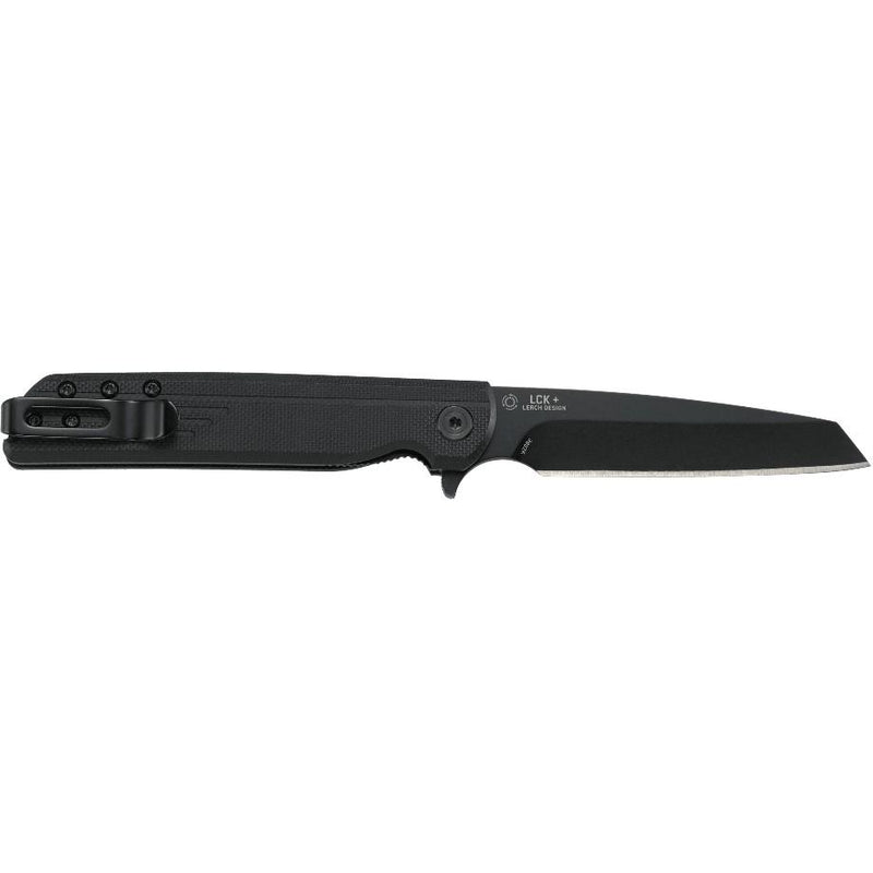CRKT LCK + Tanto Blackout Folding Knife Assisted Opening 3 1/4