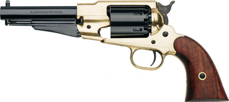 Pietta 1858 Remington Texas Sheriff Brass Frame Muzzleloader Pistol with Walnut Grips - .44 cal 5-1/2