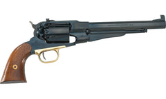 Pietta 1858 Remington Target Steel Frame Blued Muzzleloader Pistol with Walnut Grips - .44 cal 8