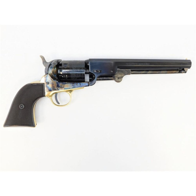 1851 NAVY .44 7 1/2IN CASE HARDENED BROWN POLYMER CHECKERED GRIPS