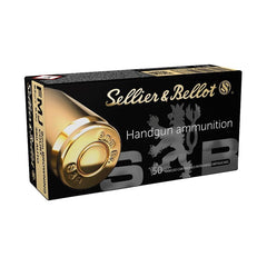 Sellier & Bellot Pistol & Revolver Ammo 9mm Browning Court .380 ACP 92 gr FMJ 50/ct