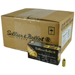 Sellier & Bellot Pistol & Revolver Ammo .380 ACP 92 gr FMJ 955fps 1000/ct Case (20 boxes 50/ct)