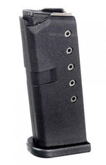 ProMag Steel Handgun Magazine Glock 43 9mm Black Polymer 6/rd