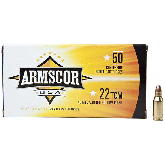 ARMSCOR AMMO 22TCM 40GR JHP 50/20