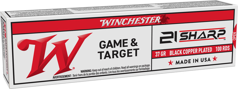 WIN USA 21SHARP 37GR BLK COPPER PLATED 100/20