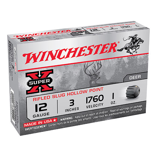 WIN SUPER-X RIFLED SLUG 12GA 3 1OZ RSHP 5/50