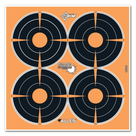 ALLEN EZ AIM ADHESIVE SPLASH 3 BULLSEYE 12PK