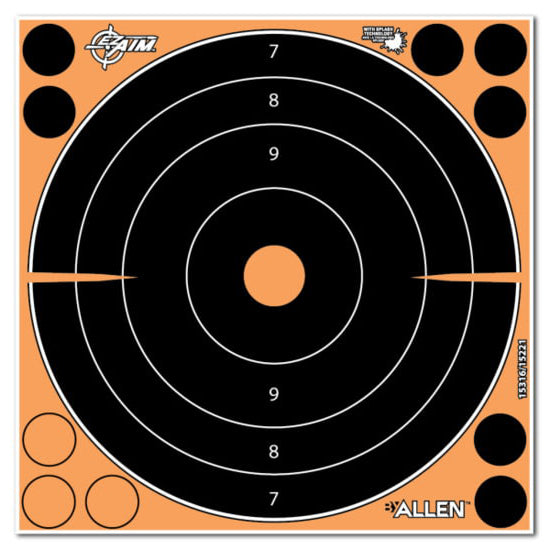 ALLEN EZ AIM ADHESIVE SPLASH 8 BULLSEYE 6 PK