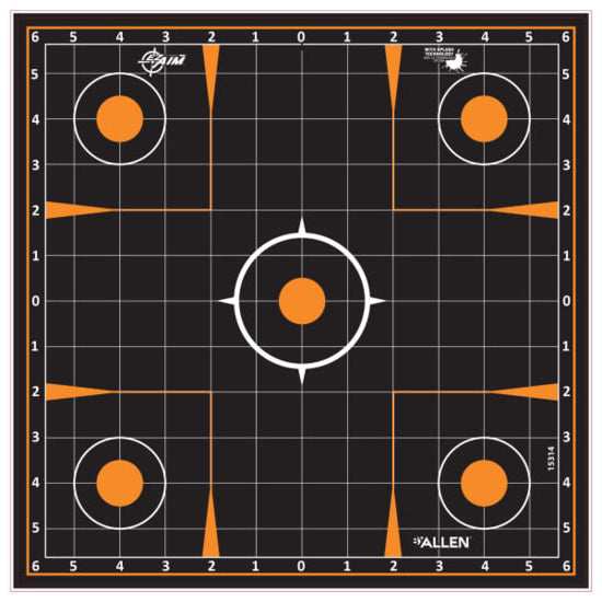 ALLEN EZ AIM ADHESIVE SPLASH 12X12 GRID 5PK