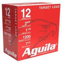 AGU TARGET HEAVY 12GA 2.75 1-1/8OZ #7.5 25/10