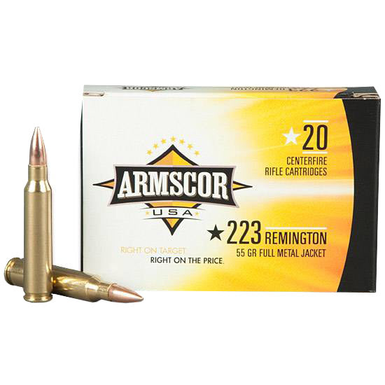 ARMSCOR AMMO 223REM 55GR FMJ 20/50 (2500 PALLET)