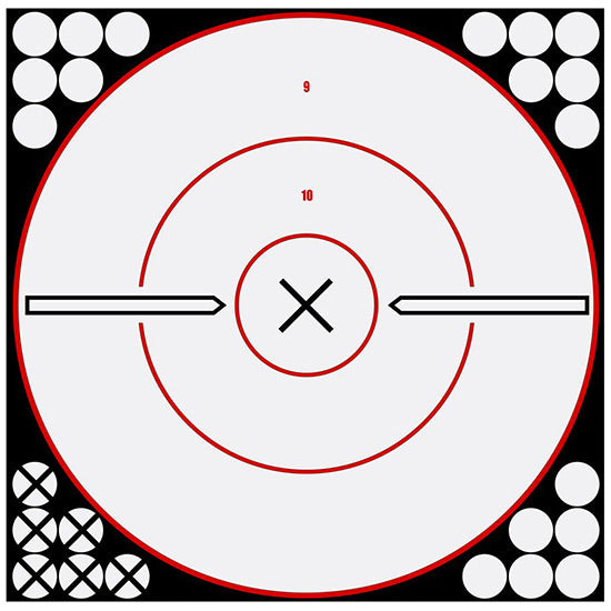 BC SHOOT-N-C WHITE/BLK 12 BULLS-EYE X 5PK