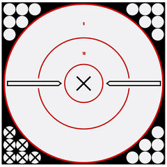 BC SHOOT-N-C WHITE/BLK 12 BULLS-EYE X 5PK