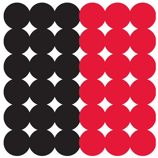 BC DIRTY BIRD 1 TARGET PASTERS 432 BLK RED (12)