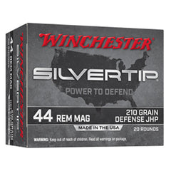 WIN SILVERTIP 44MAG 210GR JHP 20/10
