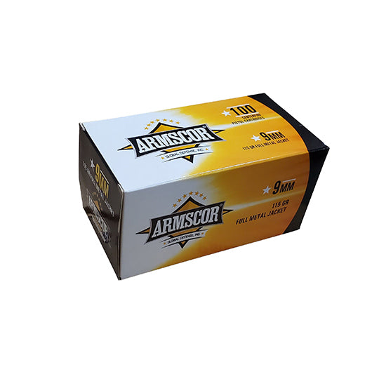 ARMSCOR AMMO 9MM 124GR FMJ 100/12 VALUE PACK