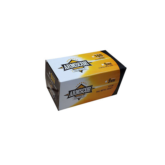 ARMSCOR AMMO 9MM 115GR FMJ 100/12 VALUE PACK