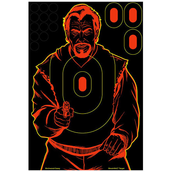 BC SHOOT-N-C SILHOUETTE BAD GUY TGT 12X18 5PK