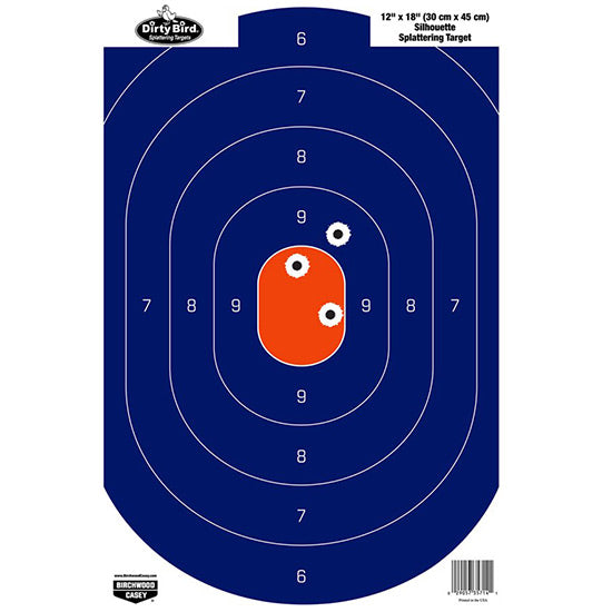 BC DIRTY BIRD SILHOUETTE BLUE ORANGE 12X18 50PK