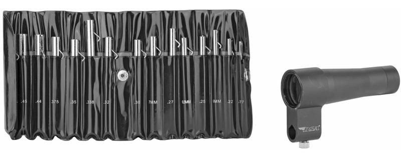BSA Bore Sighter Kit with 15 Arbors and Soft Roll-Up Pouch