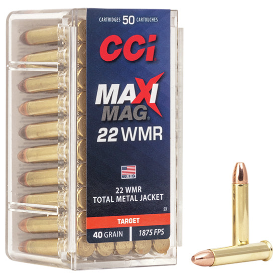 CCI 22WMR 40GR MAXI MAG TMJ 50/40