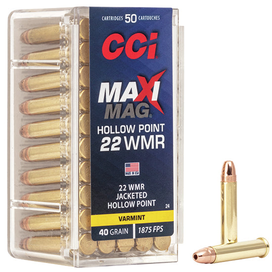 CCI 22WMR 40GR MAXI MAG HP 50/40