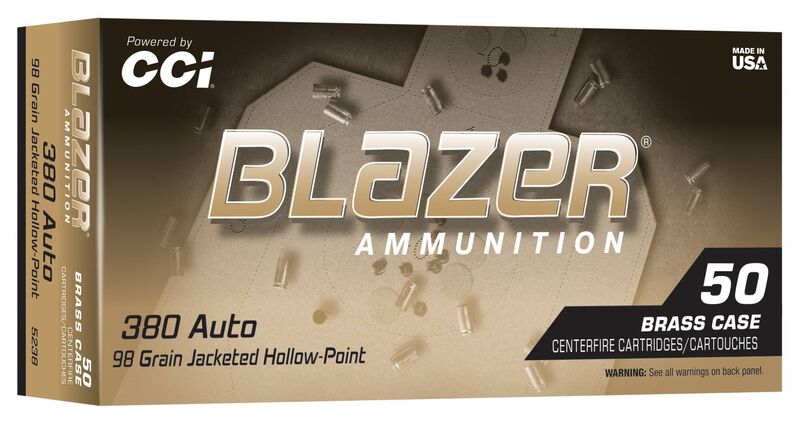 BLAZER BRASS 380ACP 98GR JHP 50/10