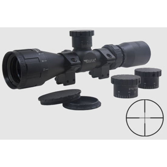 BSA Sweet .22 2-7x32mm AO Rimfire Scope with Dovetail Rings