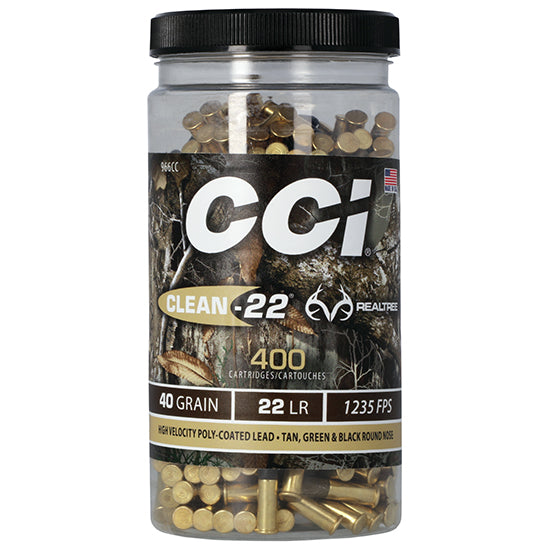 CCI 22LR HV TARGET CLEAN REALTREE 40GR LRN 400/8