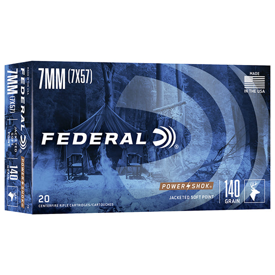 FED POWER-SHOK 7MMMAU 140GR SP 20/10