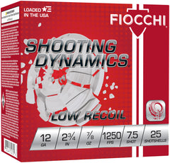 FIO SHOOTING LOW RECOIL 12GA 2.75 #7.5 25/10