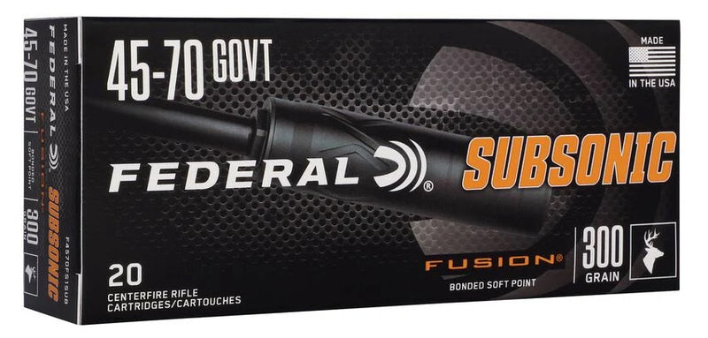 FED FUSION 45-70GOV 300GR SUBSONIC 20/10