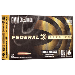 FED GOLD MEDAL 6MM CREED 105GR BERGER BTHP 20/10