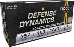 FIO DEFENSE 357MAG 158GR JHP 50/20
