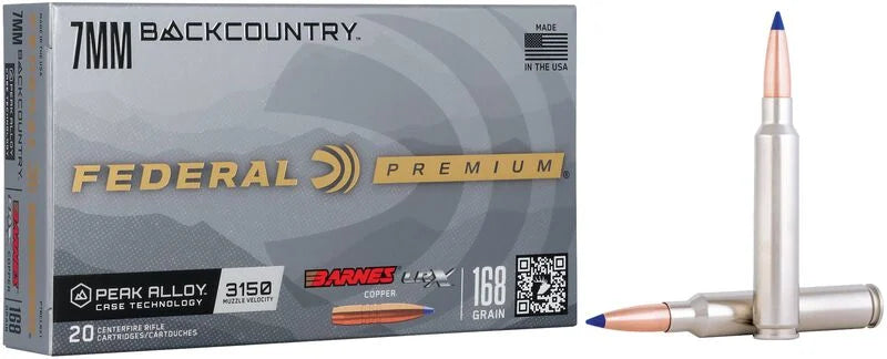FED LRX COPPER 7MM BC 168GR BARNES 20/10
