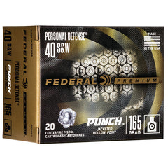 FED PUNCH 40SW 165GR JHP 20/10