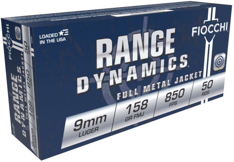 FIO RANGE SUBSONIC 9MM 158GR FMJ 50/20