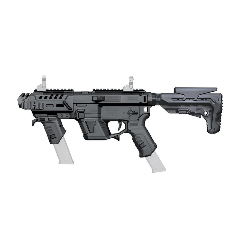 Recover Tactical P-IX+ Modular AR Platform Conversion Kit Black with Folding Brace for Glock Pistols