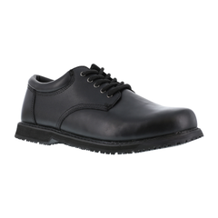Grabbers - Friction Plain Toe Oxford w/ Soft Toe - Black