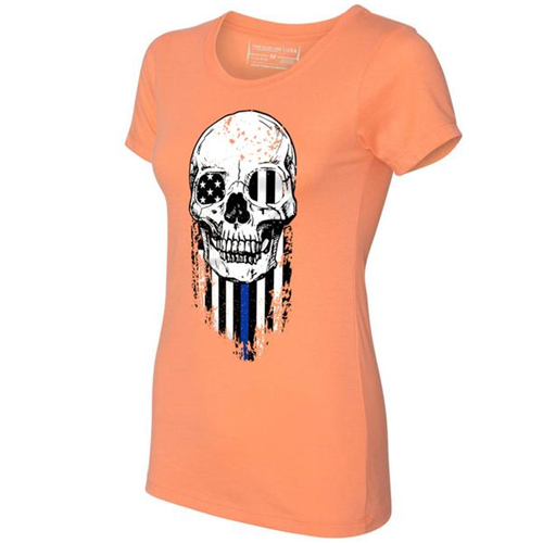 Women's Short Sleeve - Halloween Thin BLUE Line