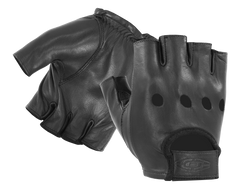 Half-Finger Leather Driving Gloves